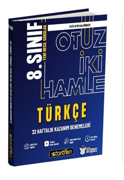 1670413413.png STARFEN YAYINLARI 8.SINIF TÜRKÇE 32 HAMLE HAFTALIK KAZANIM - Görsel 1