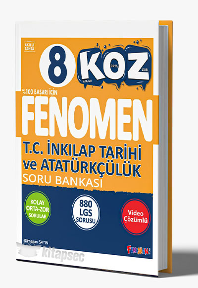 1778314499.jpg FENOMEN YAYINCILIK 8 KOZ İNKILAP TARİHİ VE ATATÜRKÇÜLÜK SORU BANKASI - Görsel 1