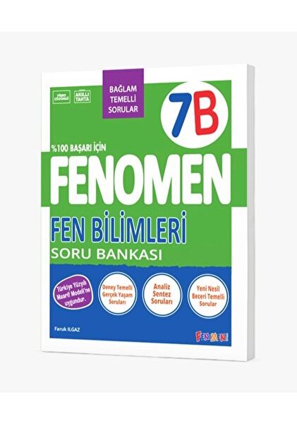 FENOMEN YAYINCILIK 7 FEN BİLİMLERİ SORU BANKASI (B)