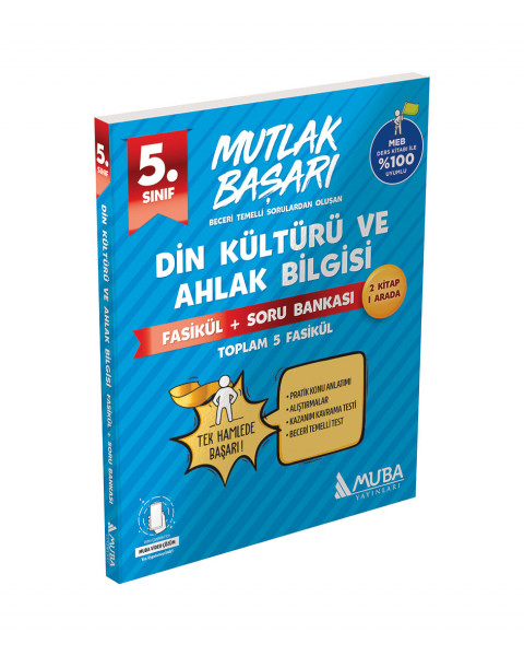 2032-mb-5sinif-din-kulturu-fasikul-soru-bankasi_1.jpg MUBA YAYINLARI MB 5.Sınıf Din Kültürü Fasikül + Soru Bankası - Görsel 1