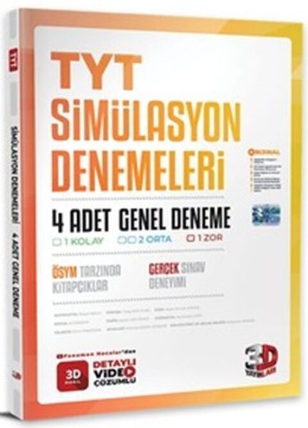 3D YAYINLARI TYT SIMULASYON 4'LU GENEL (26-27)