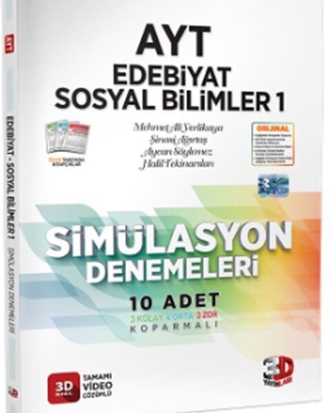 3D YAYINLARI AYT SIMULASYON EDEBIYAT + SOSYAL BILIMLER  (26-27)