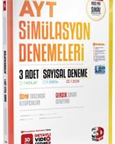 3D YAYINLARI AYT SIMULASYON 3'LU SAYISAL (26-27)