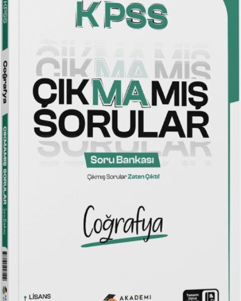 AKADEMİ DENİZİ YAYINLARI KPSS ÇIKMAMIŞ S.B. COĞRAFYA - 25-26