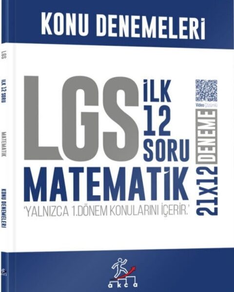 KR AKADEMİ YAYINLARI İbrahim Akca 8. Sınıf LGS Matematik 1. Dönem İlk 12 Soru Konu Denemeleri