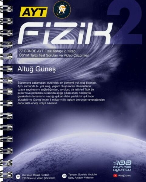 KR AKADEMİ YAYINLARI Altuğ Güneş AYT Fizik 2. Kitap