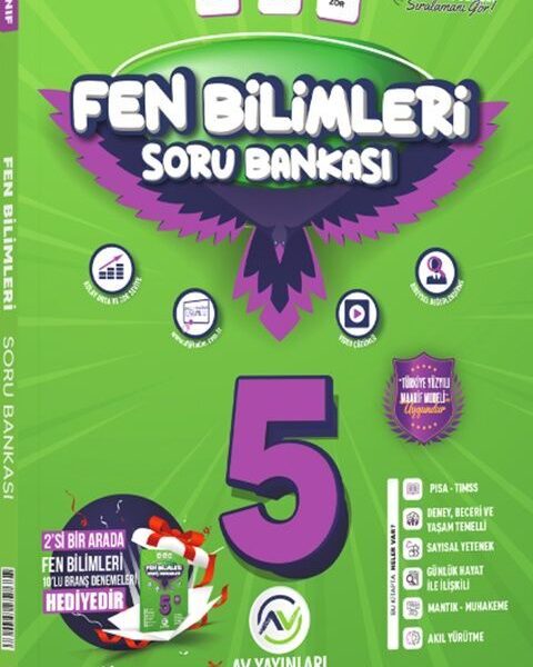AV YAYINLARI 5.SINIF AV S.B. BRANŞ DNM HEDİYE FEN BİLM. - 25-26