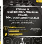 BARIŞ YAYINLARI
Polinomlar İkinci Dereceden Denklemler Parabol İkinci Dereceden Eşitsizlikler Matematik Fasikülleri