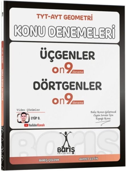 BARIŞ YAYINLARI TYT - AYT Geometri Üçgenler Dörtgenler Konu Denemeleri