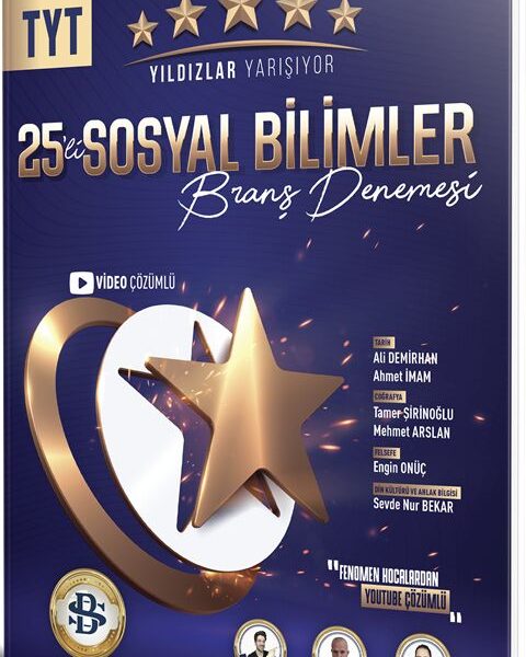 BİLGİ SARMAL YAYINLARI YILDIZLAR YARŞ.TYT DENEME 25Lİ SOSYAL BİLM - 25-26