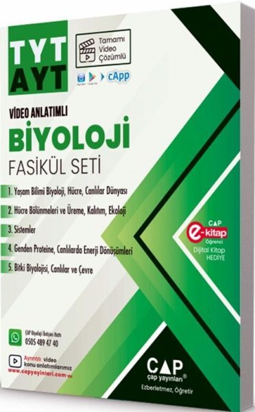 ÇAP YAYINLARI YKS TYT AYT SET BİYOLOJİ - 2025-26
