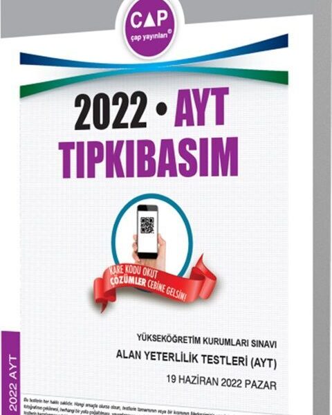ÇAP YAYINLARI YKS AYT TIPKI BASIM 2022