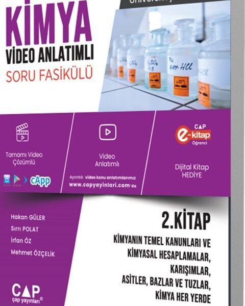 ÇAP YAYINLARI ÜNİV. HAZ KİMYA KA-SB BİLİMİ 2.KİTAP - 2025-26