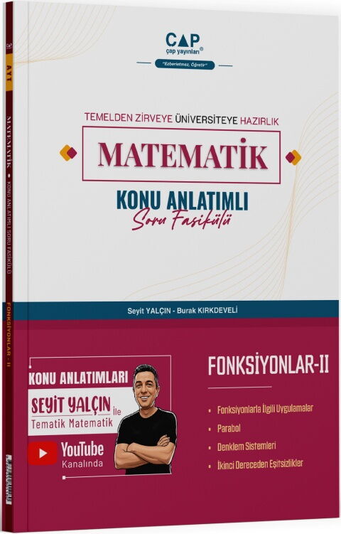 cap-yayinlari-matematik-fonksiyo_MTA1MDg1MzE0Ng_1.jpg ÇAP YAYINLARI *ÜNİV. HAZ MATEMATİK KA-SB FONKSİYON II - 2024-25 - Görsel 1