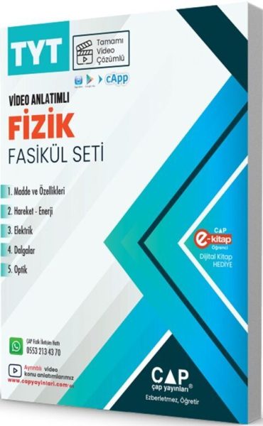 ÇAP YAYINLARI TYT SET FİZİK - 2025-26