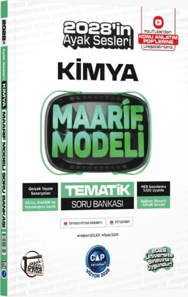 DERS PLATOSU YAYINLARI ÇAP ÜNİHAZ. MAARİF TEMATİK S.B. KİMYA - 2026