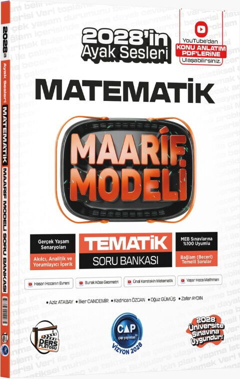 cap-yayinlari-universiteye-hazir_MTA3NTQ4MTczMQ_1.jpg DERS PLATOSU YAYINLARI ÇAP ÜNİHAZ. MAARİF TEMATİK S.B. MATEMATİK - 2026 - Görsel 1