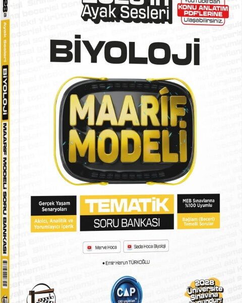 DERS PLATOSU YAYINLARI ÇAP ÜNİHAZ. MAARİF TEMATİK S.B. BİYOLOJİ - 2026