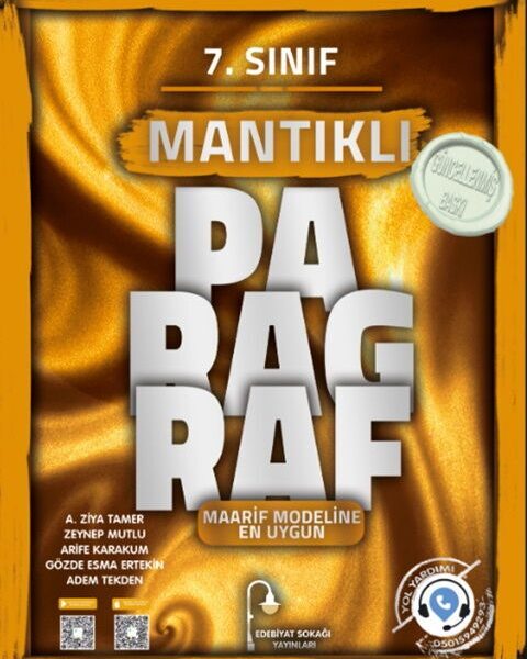 EDEBİYAT SOKAĞI YAYINLARI 7.SINIF MANTIKLI S.B. PARAGRAF - 25-26