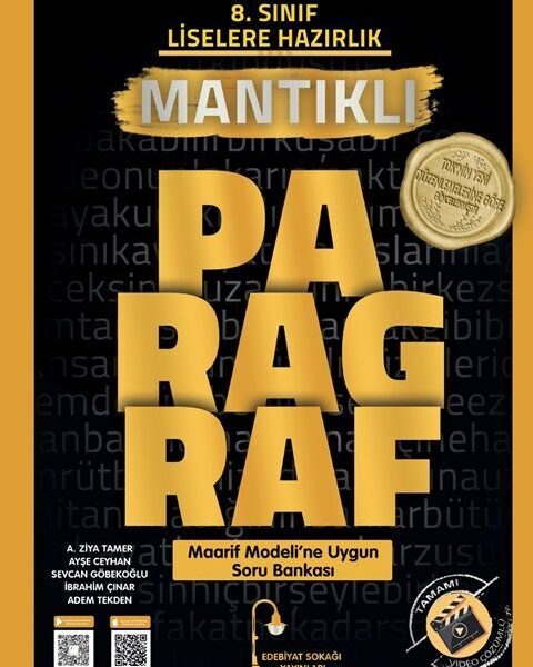 EDEBİYAT SOKAĞI YAYINLARI 8.SINIF MANTIKLI S.B. PARAGRAF - 25-26