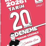 EDU KARİYER YAYINLARI  Sadettin Hoca 2026 KPSS Tarih 20'li Branş Deneme Tamamı Çözümlü
