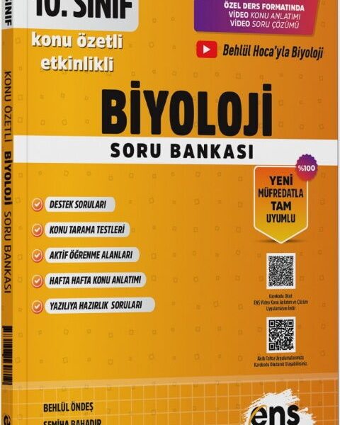 ENS YAYINLARI 10.SINIF ETKİNLİKLİ KÖS BİYOLOJİ - 2025-26
