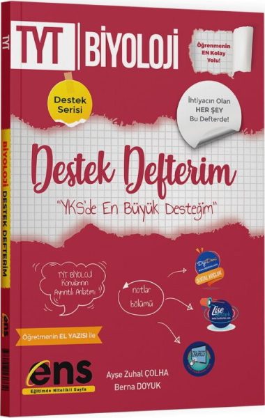 ENS YAYINLARI TYT DESTEK DEFTERİM BİYOLOJİ - 2025-26