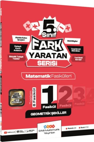 ETKİLİ MATEMATİK YAYINLARI 05.SINIF FARK YRT MAT - GEO ŞKL - 25-26