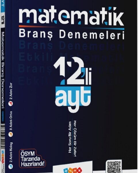 ETKİLİ MATEMATİK YAYINLARI AYT DENEME 12 Lİ MATEMATİK - 2025