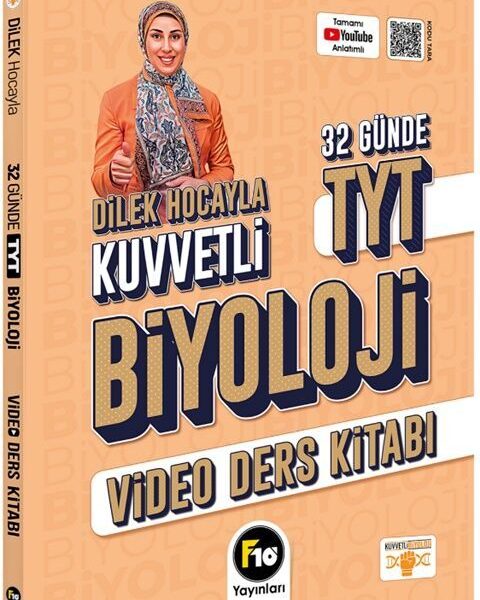 F10 YAYINLARI / Dilek Hocayla 32 Günde TYT Biyoloji Video Ders Kitabı