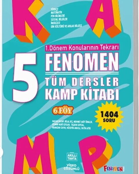 FENOMEN YAYINCILIK 5 KAMP KİTABI 1.DÖNEM TÜM DERSLER (6 FÖY)