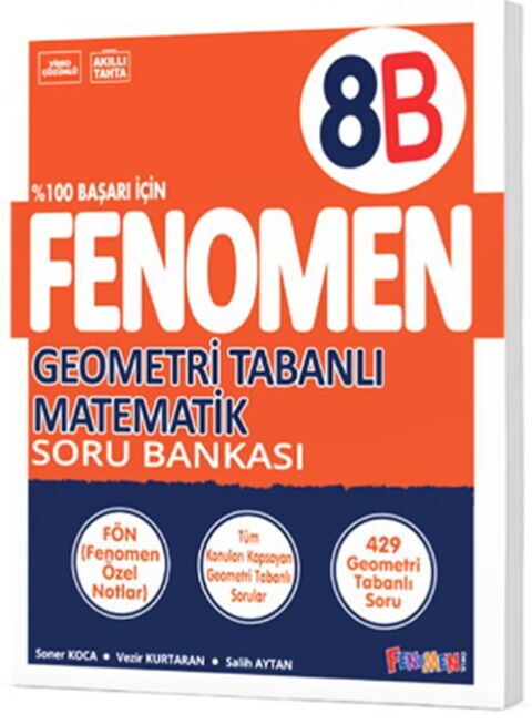 fenomen-okul-yayinlari-8-sinif-g_ODE5Njk0NDQ0_1.jpg FENOMEN YAYINCILIK 8 GEOMETRİ TABANLI MATEMATİK SORU BANKASI (B) - Görsel 1