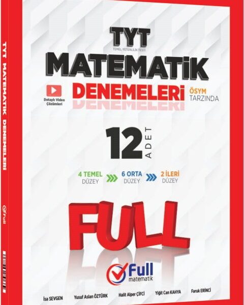 FULL MATEMATİK YAYINLARI TYT DENEME 12 Lİ MATEMATİK - 2025-26
