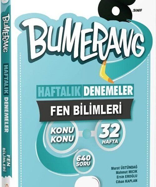 GÜNAY YAYINLARI Bumerang 32 Haftalık Fen Bilimleri Denemeleri