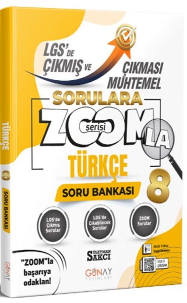 GÜNAY YAYINLARI LGS'de Çıkmış ve Çıkması Muhtemel Sorular "Türkçe 8"
