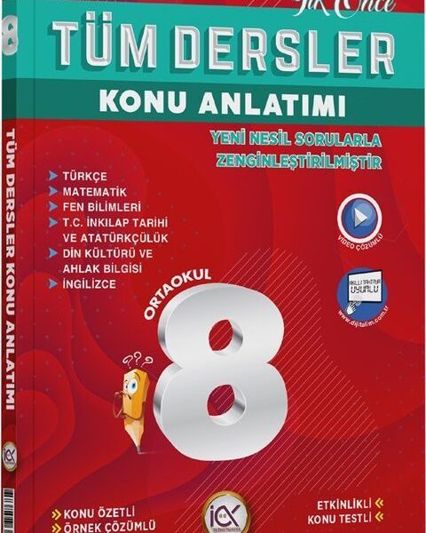 İLKÖNCE  YAYINCILIK 8.SINIF K.A. TÜM DERSLER - 2024-25