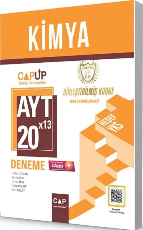 image_1080.webp ÇAP YAYINLARI ÇAP UP YKS AYT DENEME 20*13 KİMYA - 2024 - Görsel 1