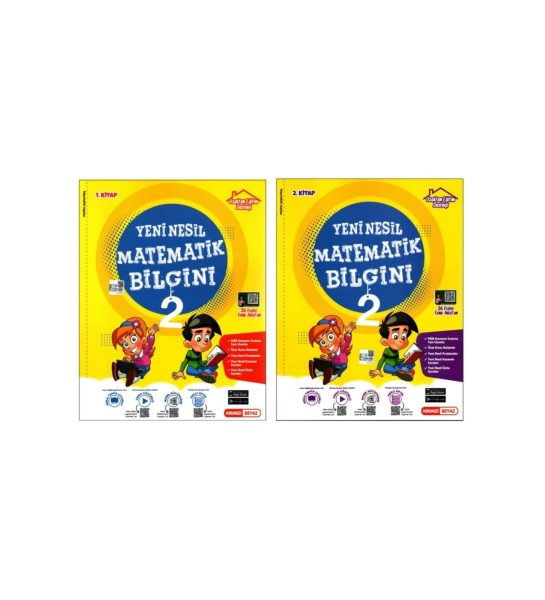 KIRMIZI BEYAZ YAYINLARI EFSANE BİLGİN MATEMATİK 2 KİTAP YENİ