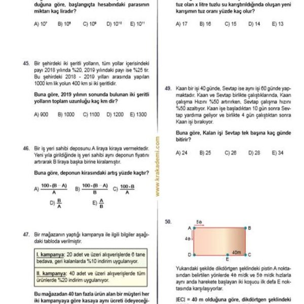 KR AKADEMİ YAYINLARI Banka Sınavları 3 Çözümlü Deneme