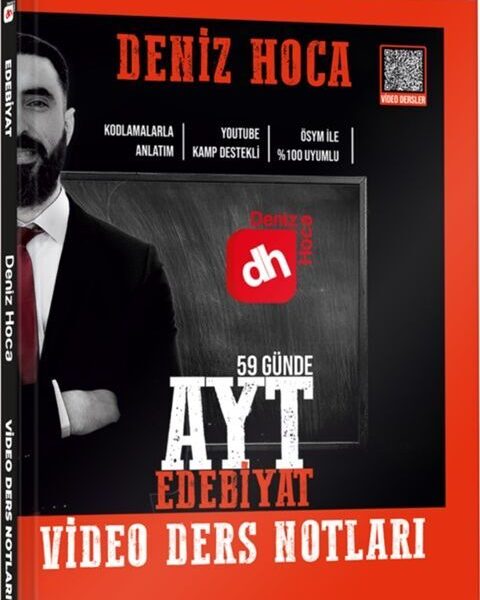 KR AKADEMİ YAYINLARI Deniz Hoca 59 Günde AYT Edebiyat Video Ders Notları