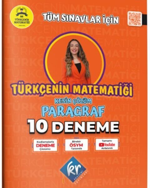 KR AKADEMİ YAYINLARI Gamze Hoca Türkçenin Matematiği Tüm Sınavlar İçin Paragraf 10 Deneme