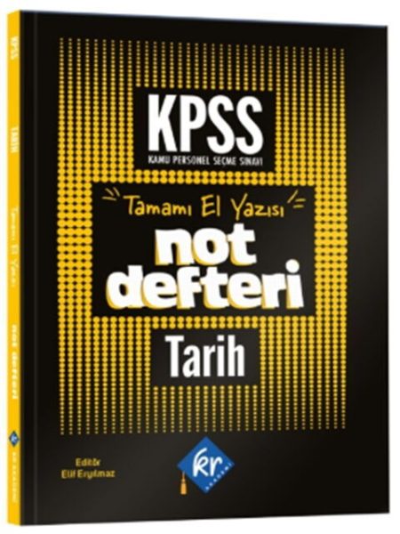 KR AKADEMİ YAYINLARI KPSS Tarih El Yazısı Konu Anlatım Defteri
