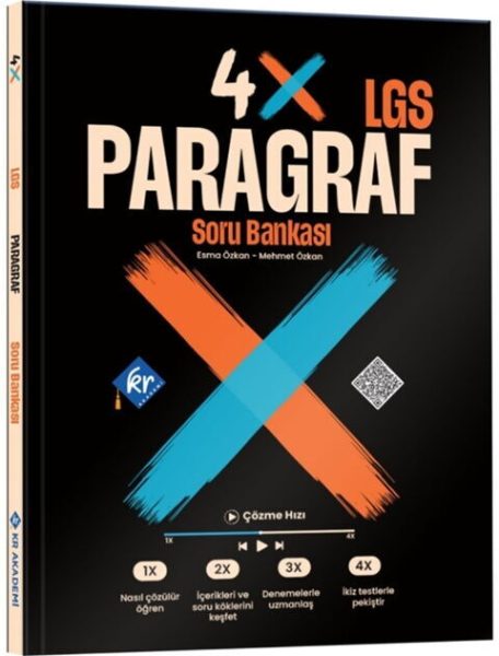 KR AKADEMİ YAYINLARI LGS 4X Paragraf Soru Bankası