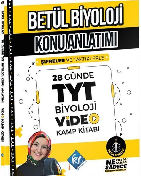 KR AKADEMİ YAYINLARI Betül Biyoloji Konu Anlatımı 28 Günde TYT Biyoloji Video Kamp Kitabı