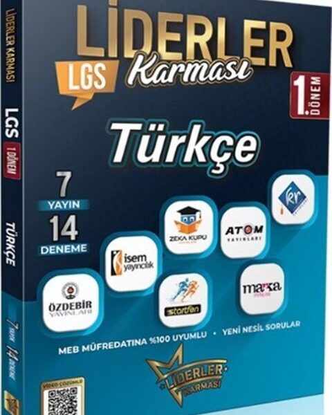 LİDERLER KARMASI YAYINLARI 1. Dönem LGS Türkçe Denemeleri 7 Yayın 14 Deneme