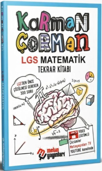 METİN YAYINLARI Karman Çorman LGS Matematik Tekrar Kitabı