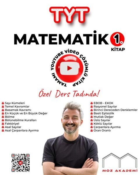 ALAN YAYINLARI MOZ AKADEMİ TYT MATEMATİK 1 - 2024-25