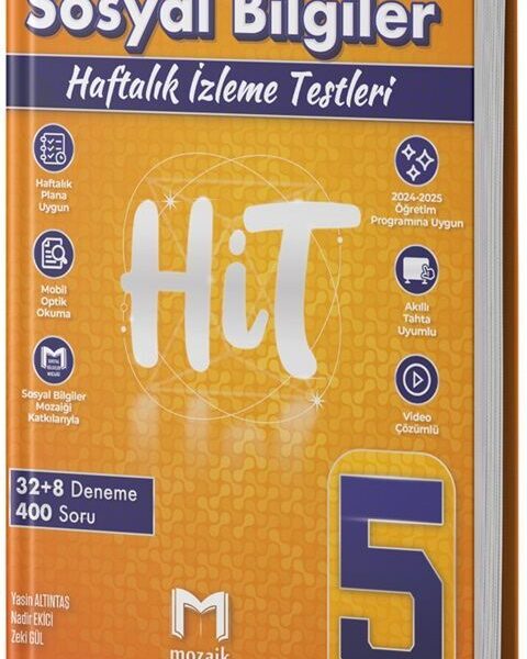 MOZAİK YAYINLARI 5.SINIF MOZAİK HİT 40 LI DENEME SOSYAL - 2025-26