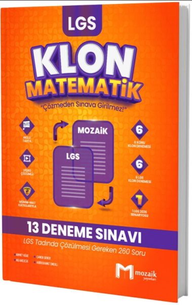 MOZAİK YAYINLARI 8.SINIF MOZAİK KLON DENEME MATEMATİK - 25-26