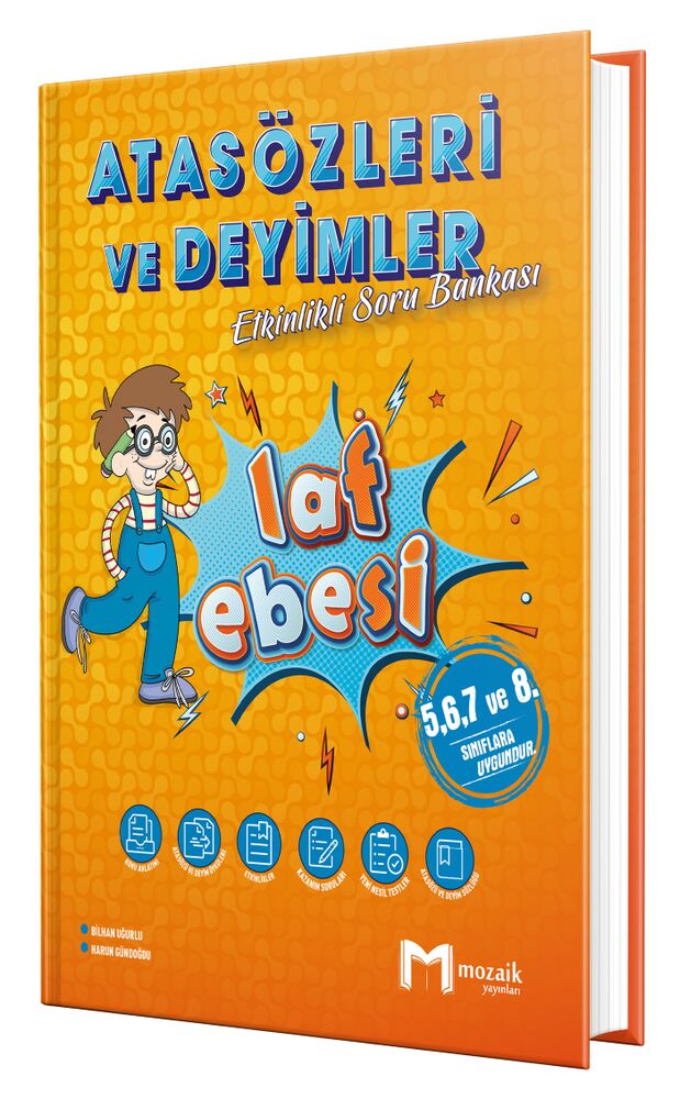mozaik-yayinlari-atasozleri-ve-d_85773_1.jpg MOZAİK YAYINLARI LAF EBESİ ATASÖZLERİ VE DEYİMLER - 2025-26 - Görsel 1